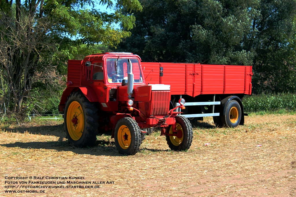 Belarus MTZ-80 (MTS-80) - Traktor, Schlepper - Hersteller: MinskerTraktorenwerk, UdSSR, Sowjetunion (SU), DDR-Import - fotografiert am 19.08.2012 zu den 6. Landwirtschaftstagen der Rottelsdorfer Schlepperfreunde - Copyright @ Ralf Christian Kunkel - http://fotoarchiv-kunkel.startbilder.de und https://www.facebook.com/AutomobilFotografieKunkel