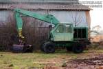 Fortschritt T 174 - Mobilbagger, Lader - Hersteller: VEB Weimar-Werk, DDR - gesehen am 18.01.2014 im Land Brandenburg - Copyright @ Ralf Christian Kunkel - http://fotoarchiv-kunkel.startbilder.de - außerdem DER Autokatalog auf http://www.ageofmobile.de 