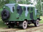 GAZ 66 KO - Kofferfahrzeug in Flecktarn, NVA - fotografiert am 07.08.2010 zum Milit�rtreffen im Zeithainer Lustlager - Copyright @ Ralf Christian Kunkel 


