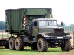 KrAZ-255 als Tr�gerfahrzeug f�r Faltkoffer - NVA - fotografiert zum Milit�rfahrzeug-Treffen am Flugplatzmuseum Cottbus am 20.07.2008 - Copyright @ Ralf Christian Kunkel     