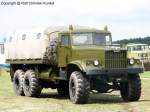 KrAZ 255 - Pritschenfahrzeug, Allrad, Sowjetarmee, CA, NVA - fotografiert zum Milit�rfahrzeug-Treffen am Flugplatzmuseum Cottbus am 20.07.2008 - Copyright @ Ralf Christian Kunkel   