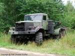 KrAZ 255 B1 als Tr�gerfahrzeug f�r das Bugsierboot BMK-T - NVA - fotografiert am 07.08.2010 zum Milit�rtreffen im Zeithainer Lustlager - Copyright @ Ralf Christian Kunkel 