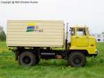 IFA L 60 1218 ND 4x4 mit Hackaufbau - fotografiert am 26.04.2009 auf der Gewerbeschau in Luckau (Landkreis Dahme-Spreewald) im Land Brandenburg - Copyright @ Ralf Christian Kunkel