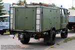 IFA W 50 LA/TLF 16 - Tanklöschfahrzeug der NVA (oliv) mit Allradantrieb (4x4) und Niederdruckbereifung - Hersteller (Fahrgestell): VEB IFA-Automobilwerk Ludwigsfelde , DDR - Hersteller (Aufbau):