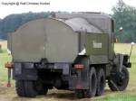 IFA G 5 Tankwagen f�r 4.000 Liter Trinkwasser - NVA, Allrad, VEB Kraftfahrzeugwerk  Ernst Grube  Werdau - fotografiert beim Milit�r- und Nutzfahrzeugfahrzeugtreffen am Flugplatzmuseum Cottbus am