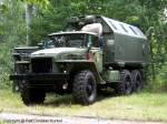 Ural 375 D/C mit LAK II (leicht absetzbarer Koffer) - Werkstattkoffer, Werkstattfahrzeug - NVA, DDR - fotografiert am 05.08.2011 zum Milit�rfahrzeugtreffen in Zeithain (Lustlager Zeithain) - Copyright