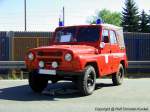 UAZ 469 B KbW - BJ 1974 - Feuerwehr, K�belwagen, Kdow (Kommandowagen), SUV, Gel�ndewagen, UdSSR - fotografiert am 07.05.2011 zum IFA-Oldtimer Treffen in Werdau - Copyright @ Ralf Christian Kunkel 

