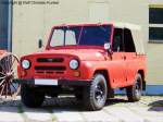 UAZ 469 B - russischer Gel�ndewagen 4x4, Hersteller: Automobilwerk Uljanowsk /Russland - technische Daten: 4-Zylinder-Viertakt-Ottomotor, Hubraum 2.443 cm�, 53 kW bei 4.000 U/min, Leergewicht, 1.490 kg, Vmax 100 km/h - Hersteller VEB Automobilwerke Eisenach (AWE), IFA - fotografiert am 25.07.2009 zum Museumfest am Blaulichtmuseum in Beuster - Copyright @ Ralf Christian Kunkel 

