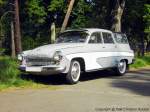 Wartburg 311-5 Camping-Limousine - Freizeit-Kombi, Hersteller: VEB Automobilwerk Eisenach AWE, DDR - fotografiert am 20.05.2007 zur Garnison-Schau (Milit�rfahrzeugtreffen) in Altes Lager/ J�terbog im